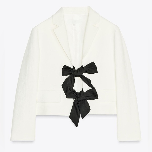 zara tie blazer